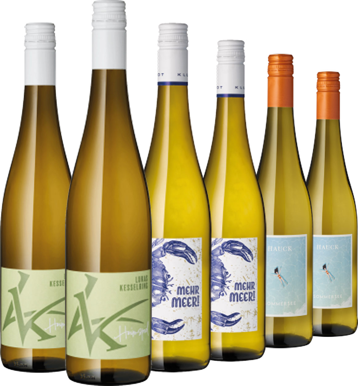 Weinpaket 6er Set | Sommer, Sonne, Meer