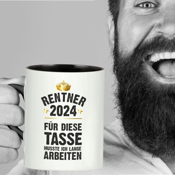 Tasse - RentnerIn 2024 - für diese Tasse musste ich lange arbeiten!