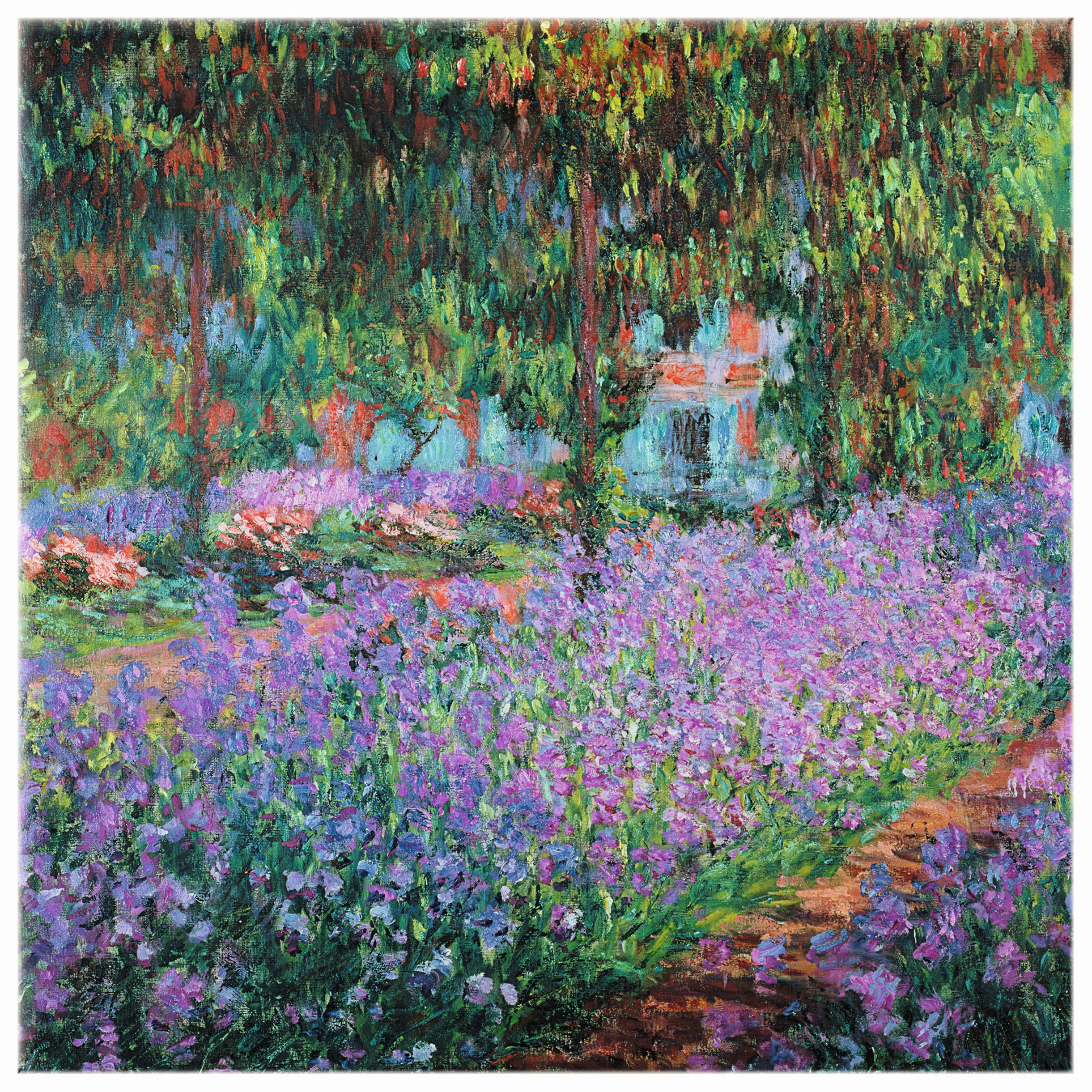 Bilder "Irisbeet in Monets Garten„ - Claude Monet