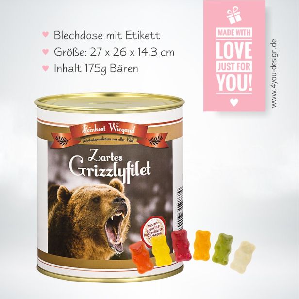 Grizzlyfilet aus der Dose