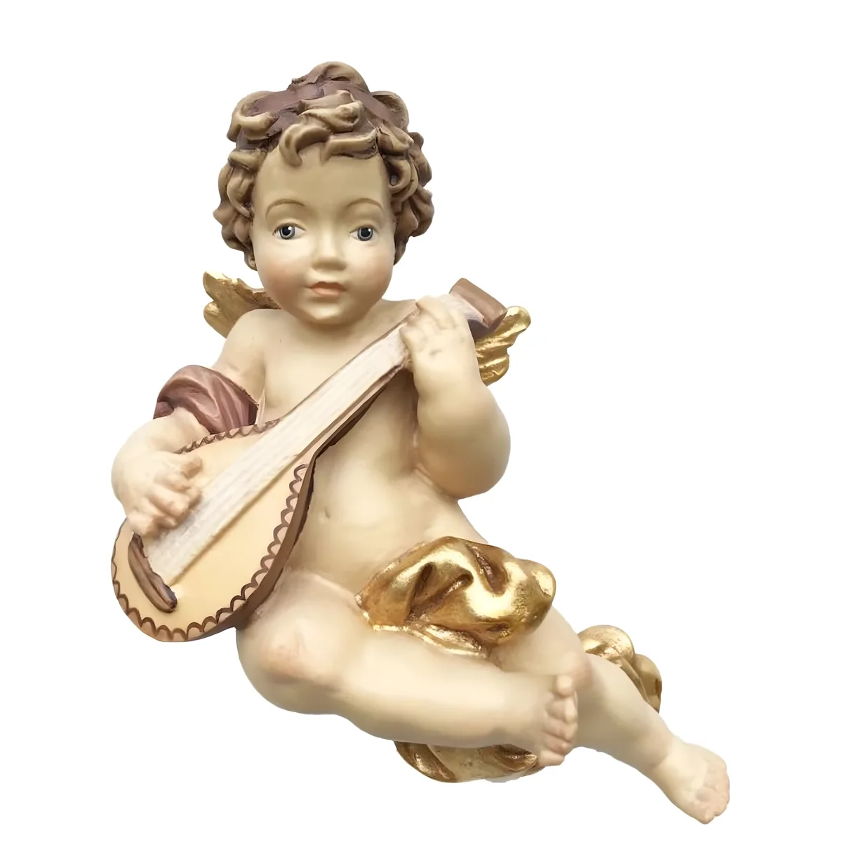 Putto Engel | Musiker mit Mandoline