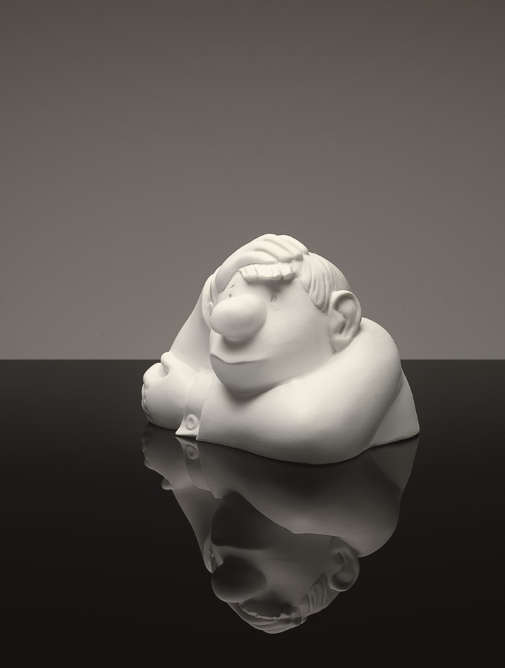 Skulptur "Der kleine Denker" (Porzellan) – Loriot