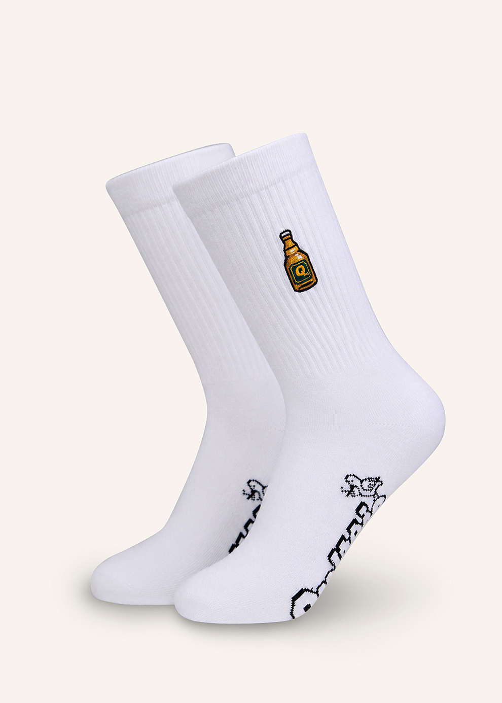 Socken mit maritimen Motiv | weiß