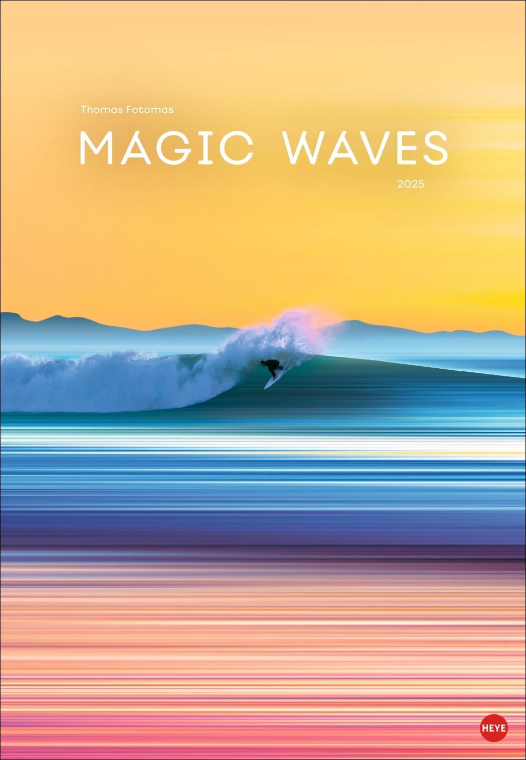 Magic Waves Posterkalender 2025 Fotokunst meets Grafikdesign: Wandkalender des französischen Künstlers Thomas Fotomas. Fotokalender 2025 im Format 37 x 53,5 cm