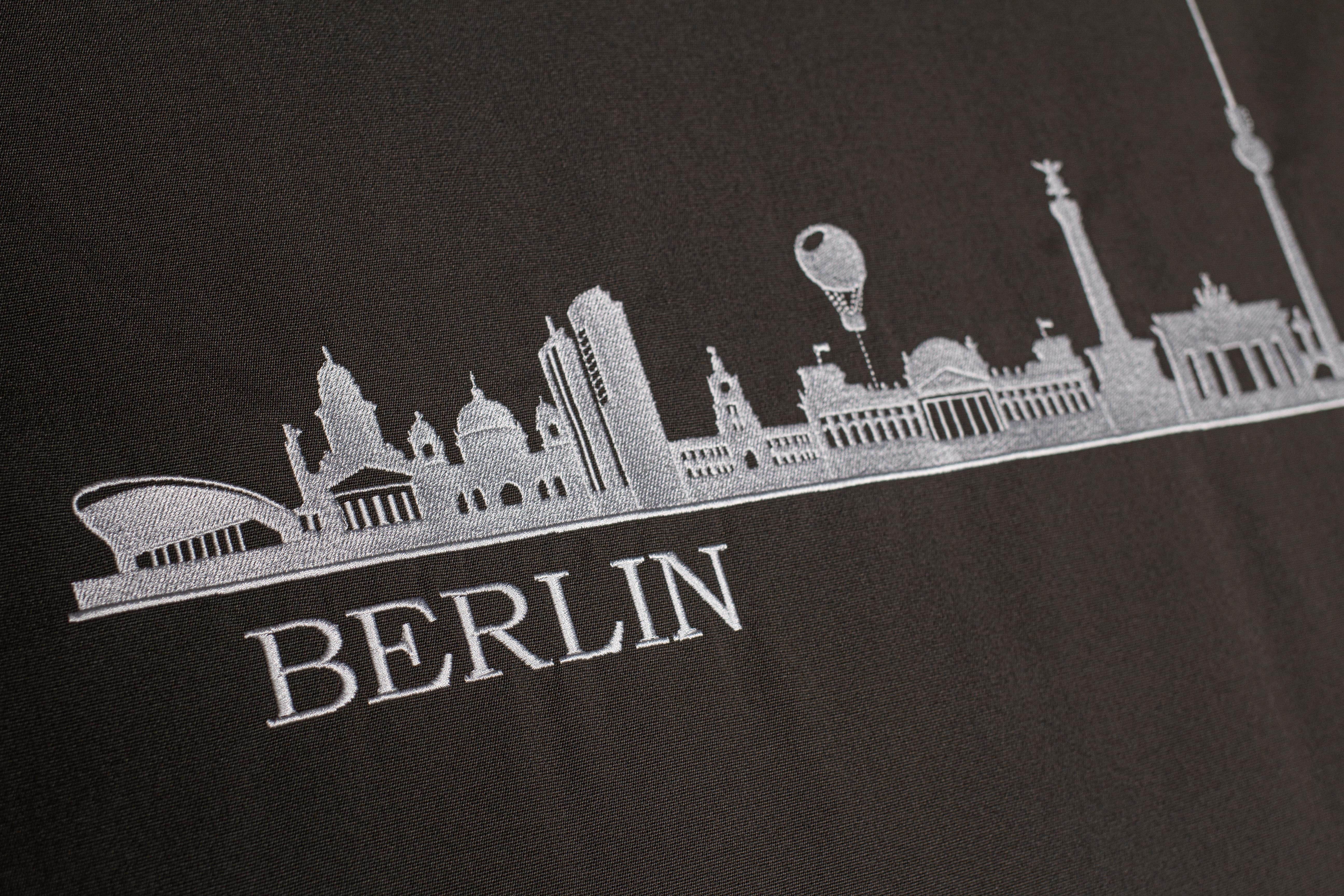 Strandkorb aus Teakholz – Skyline Berlin - Komplettset