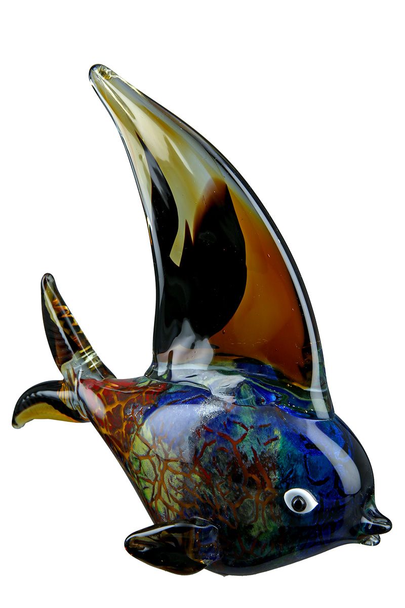 Glasskulptur Fisch Pondo (Höhe 27 cm)