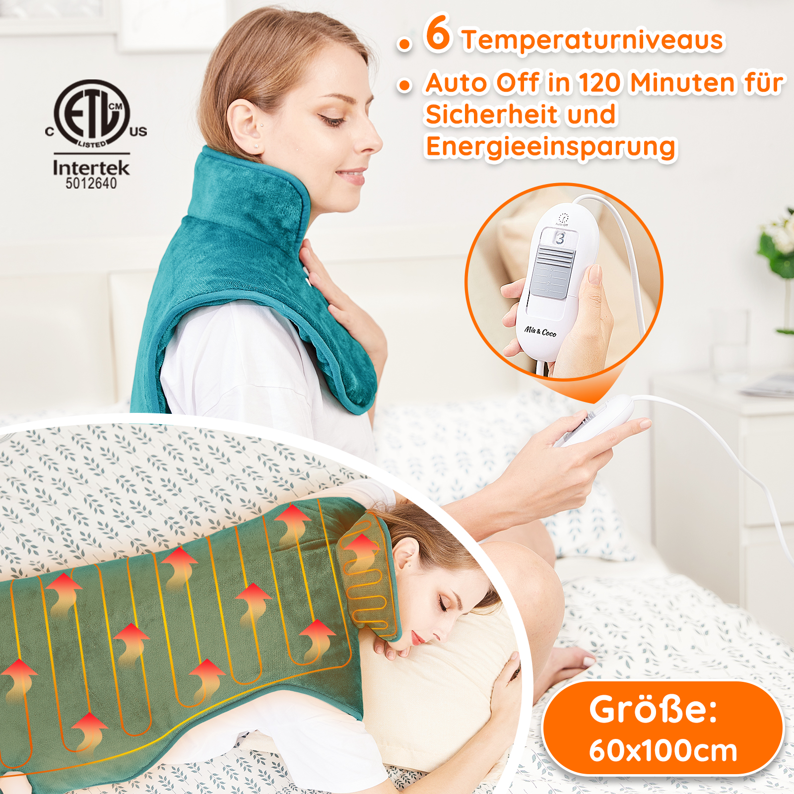 Heizkissen Rückenabdeckung