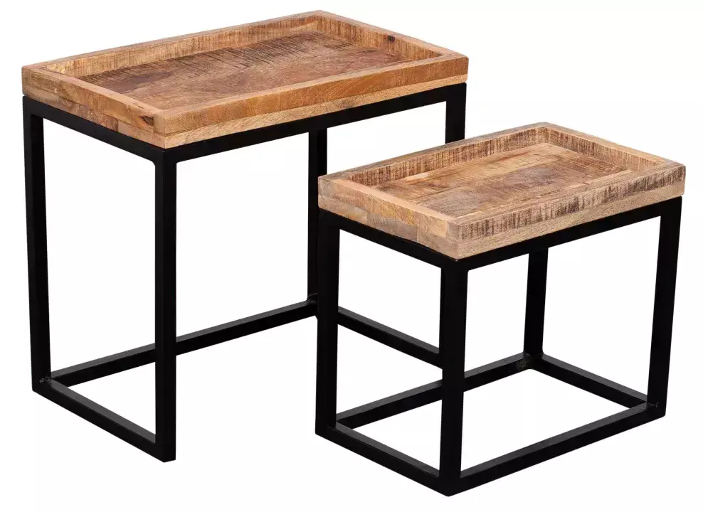 Couchtisch 2er Set Lecce aus Mangoholz