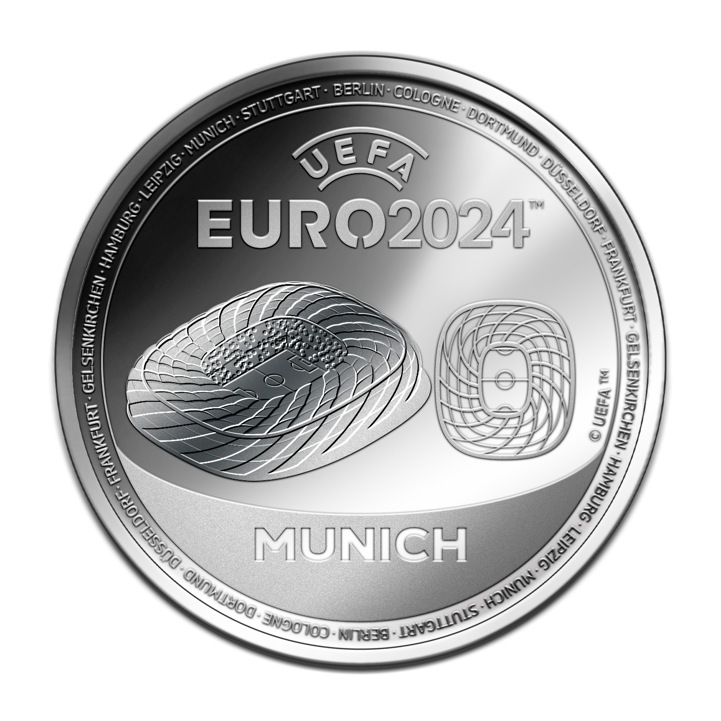 UEFA EURO 2024 Gesamtausgabe - silber