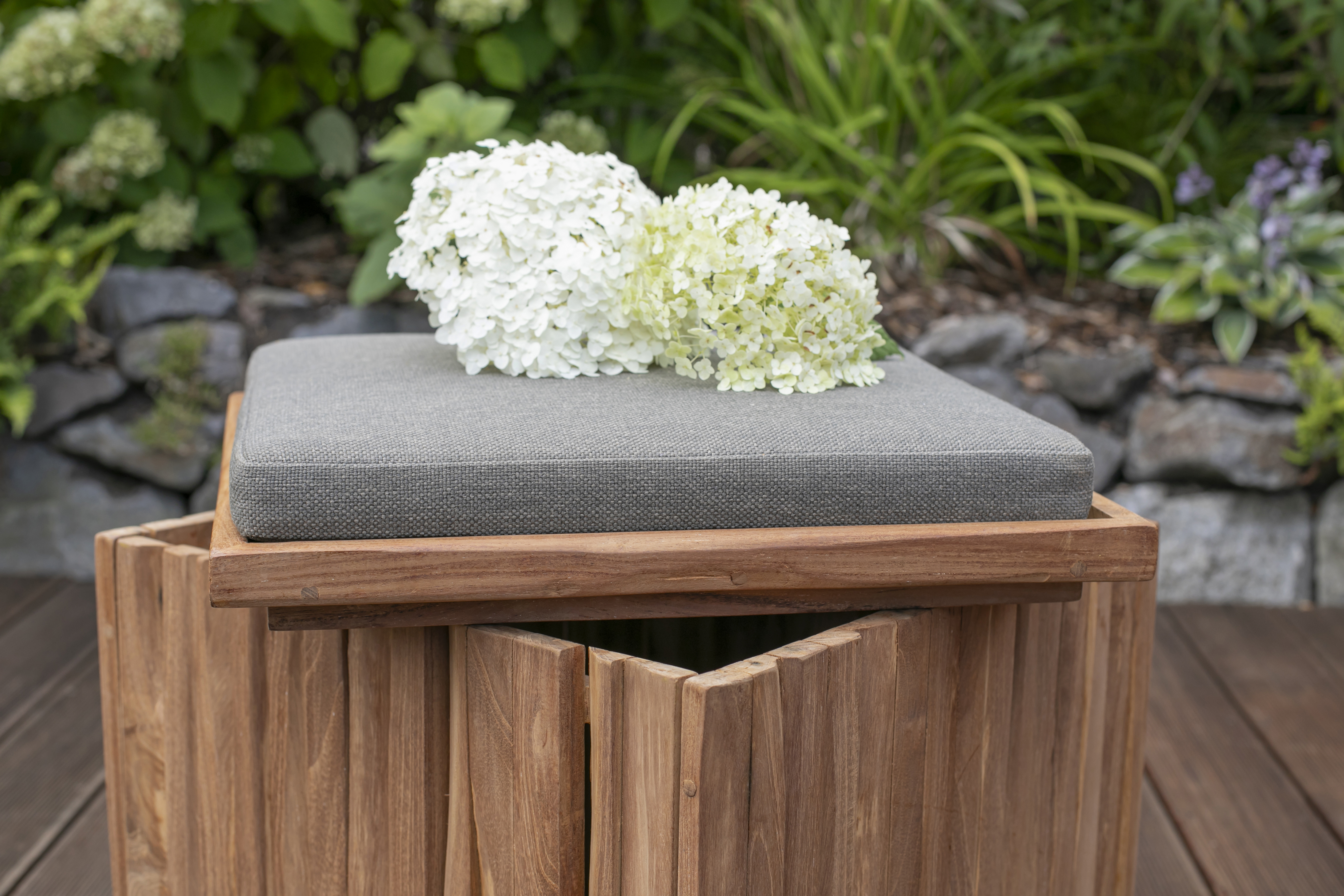 Teakbox Sitzhocker Oxford | Ideen für Haus und Garten