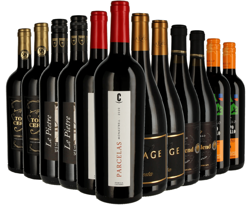12er Weinabo Jahrespaket - Rotwein