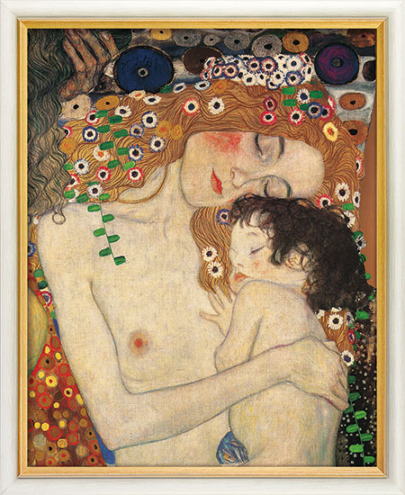 Gemälde "Mutter und Kind" (1905), gerahmt – Gustav Klimt