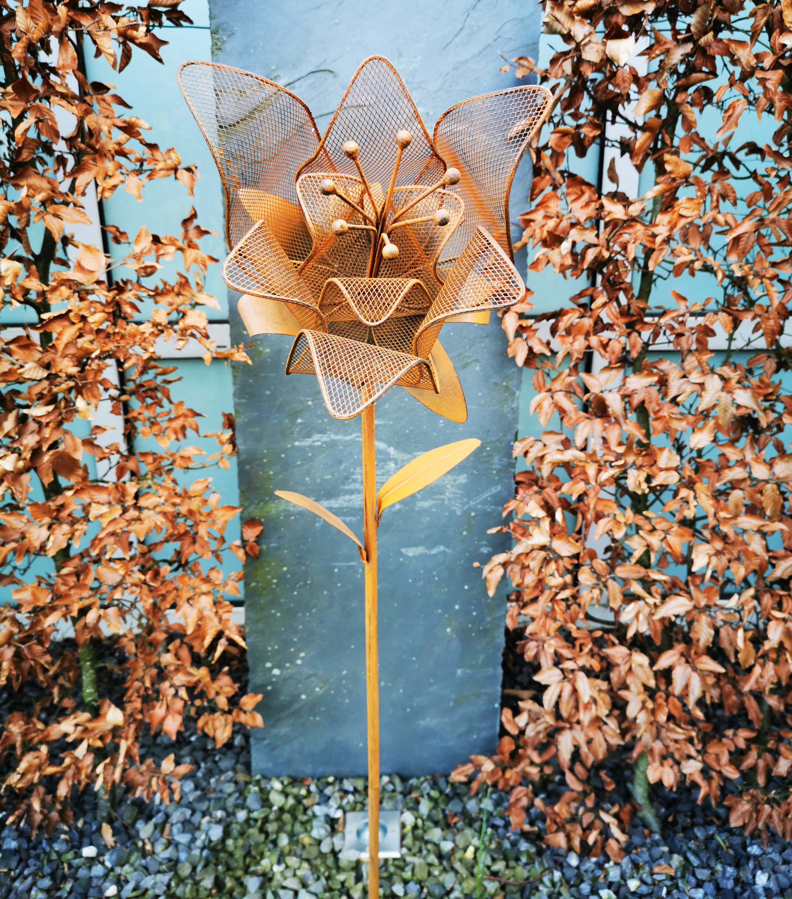 Metallblume Rost – Sila | Ideen für Haus und Garten