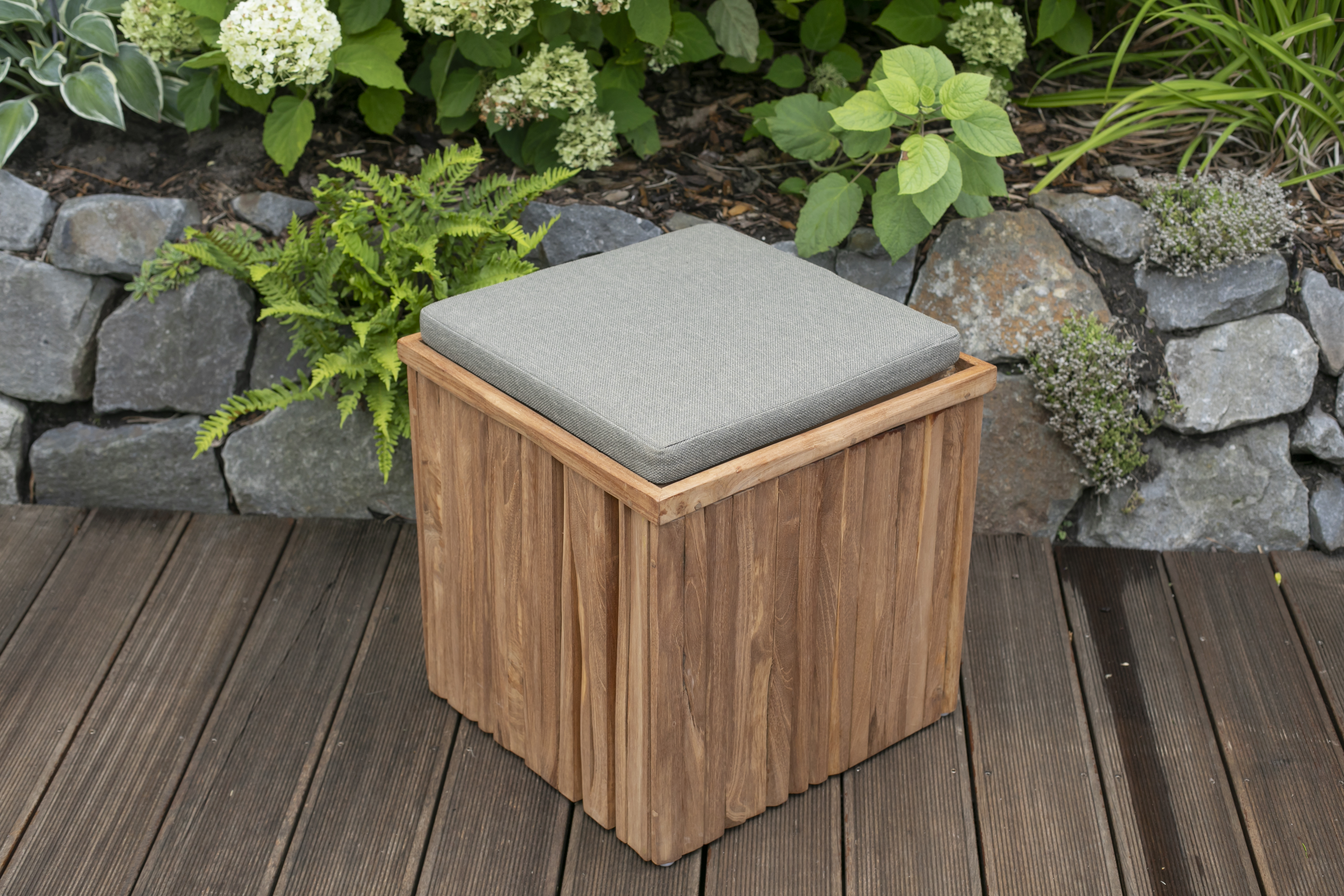 Teakbox Sitzhocker Oxford | Ideen für Haus und Garten