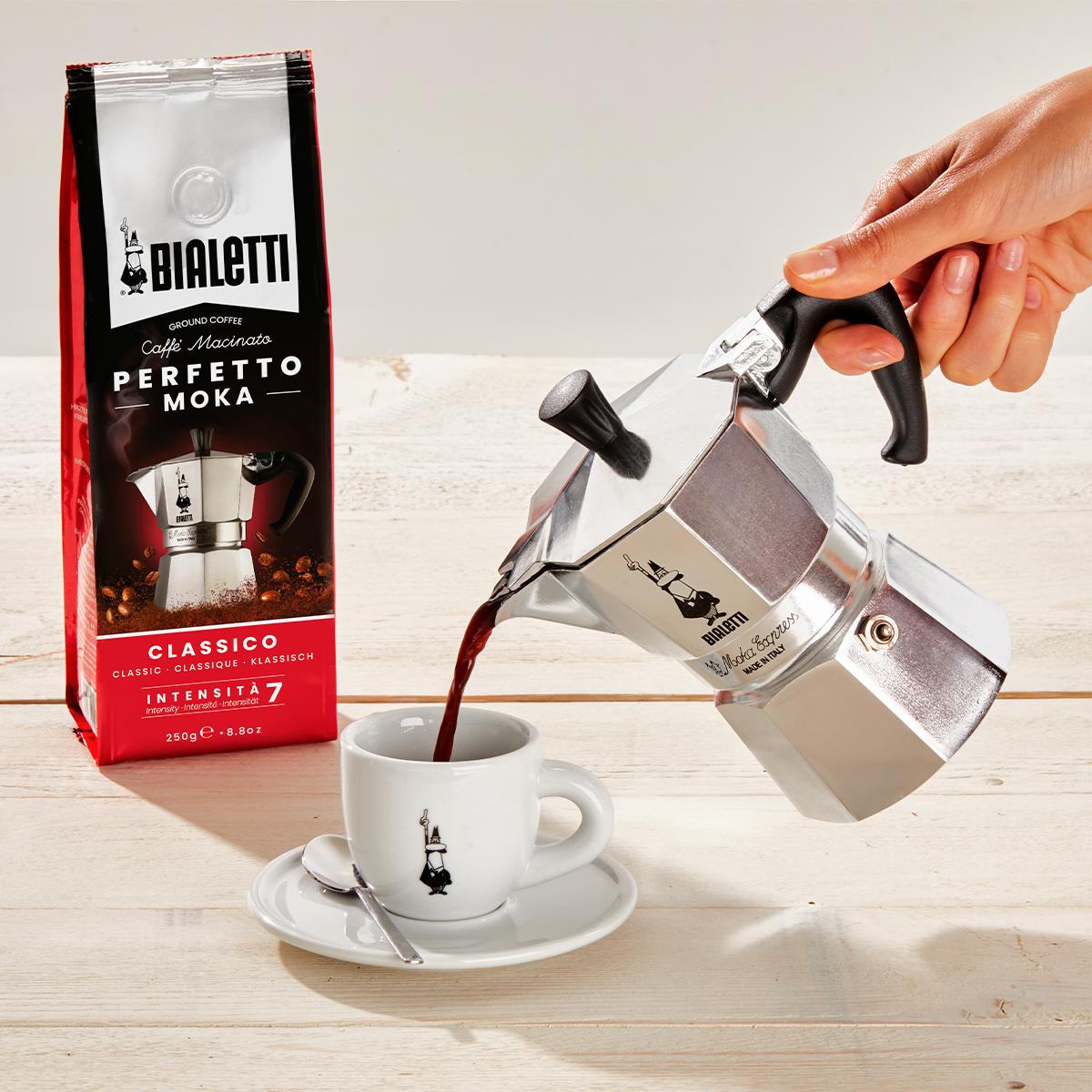 Geschenkset Espressokocher Moka Express Bialetti