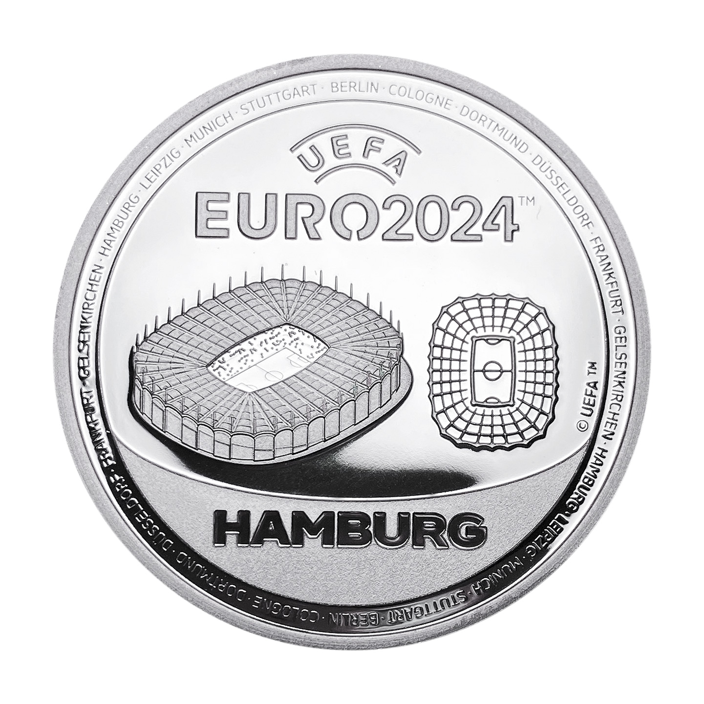 UEFA EURO 2024 Hamburg  - silber