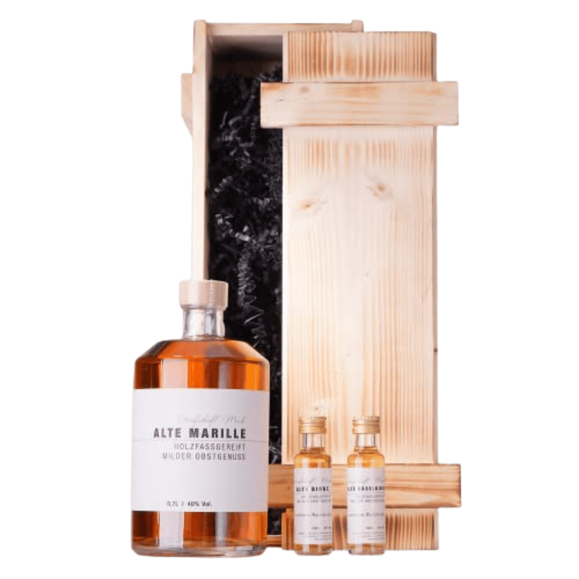 Schnaps - Alte Marille Geschenkset in edler Holzbox | besondere ...